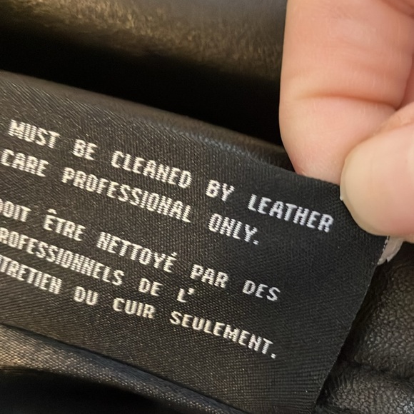 MARC New York petite, women’s, black, medium weight 100% leather jacket. PM - Picture 4 of 13